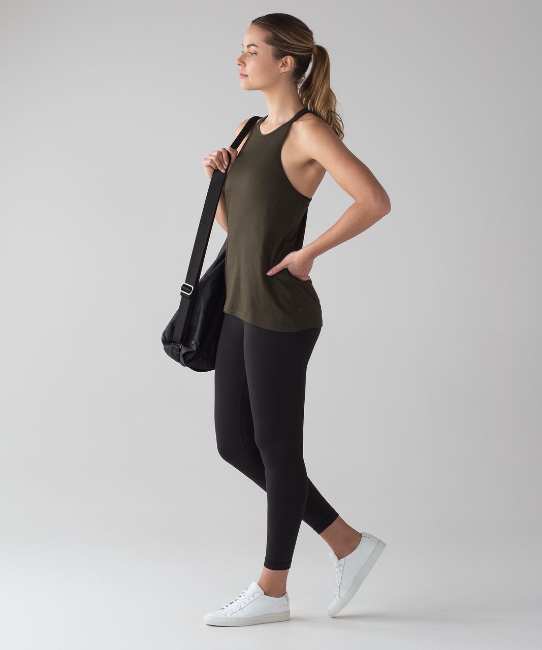 Lululemon Trapeze Racerback - Dark Olive