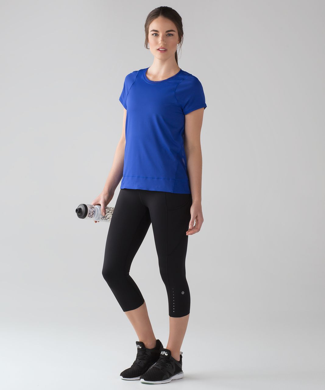 Lululemon Mind over Miles Short Sleeve - Jet Stream