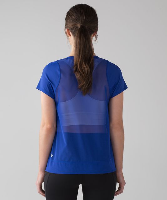 Lululemon Mind Over Miles Long Sleeve - Jet Stream - lulu fanatics