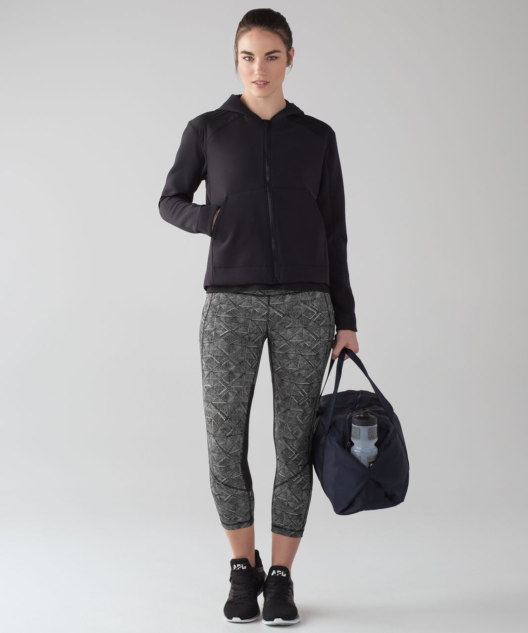 Lululemon Pace Rival High-Rise Crop 22 - Formation Camo Deep Coal Multi /  Black Size 4 - $75 (14% Off Retail) - From A