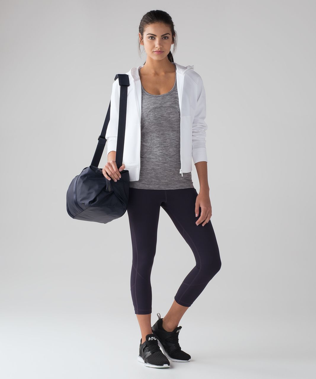 Lululemon Pace Rival Crop (22") - Black Grape