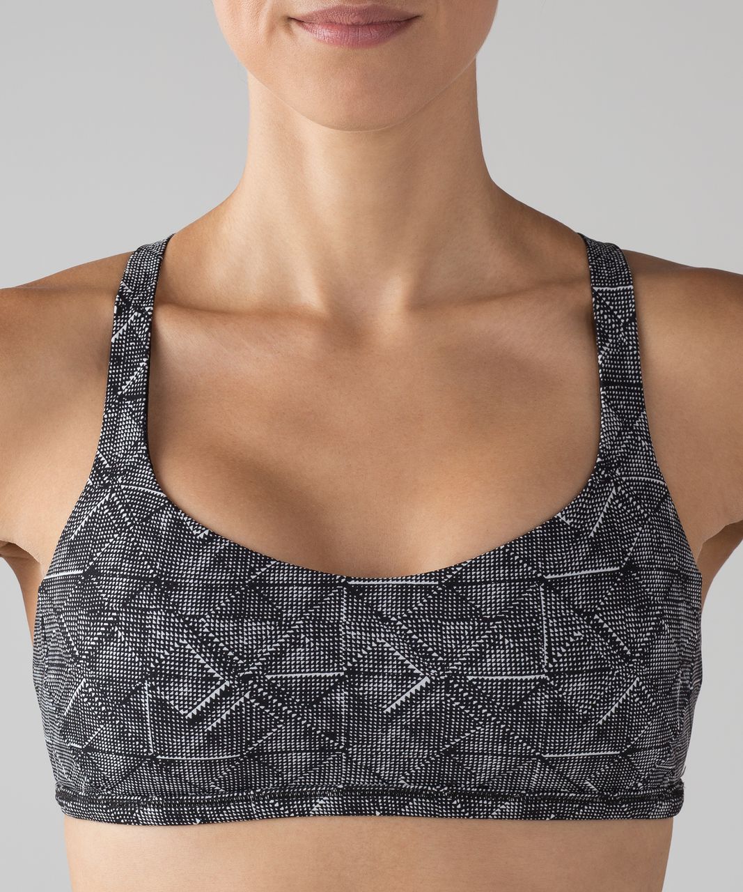 Lululemon Free To Be Zen Bra - Formation Alpine White Black