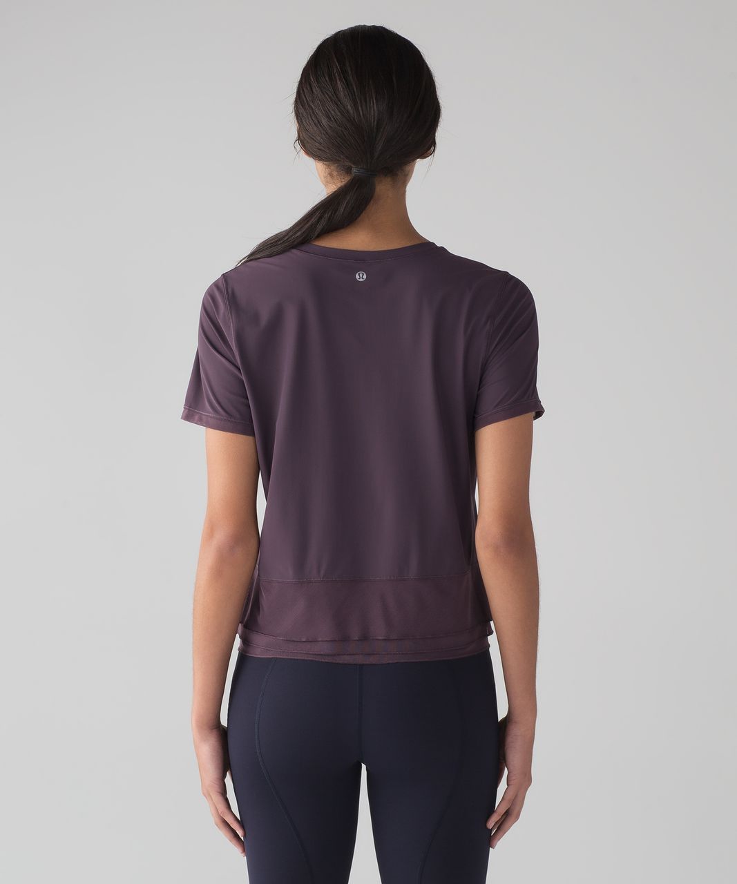 Lululemon Sole Training Short Sleeve (UV Protection) - Black Currant