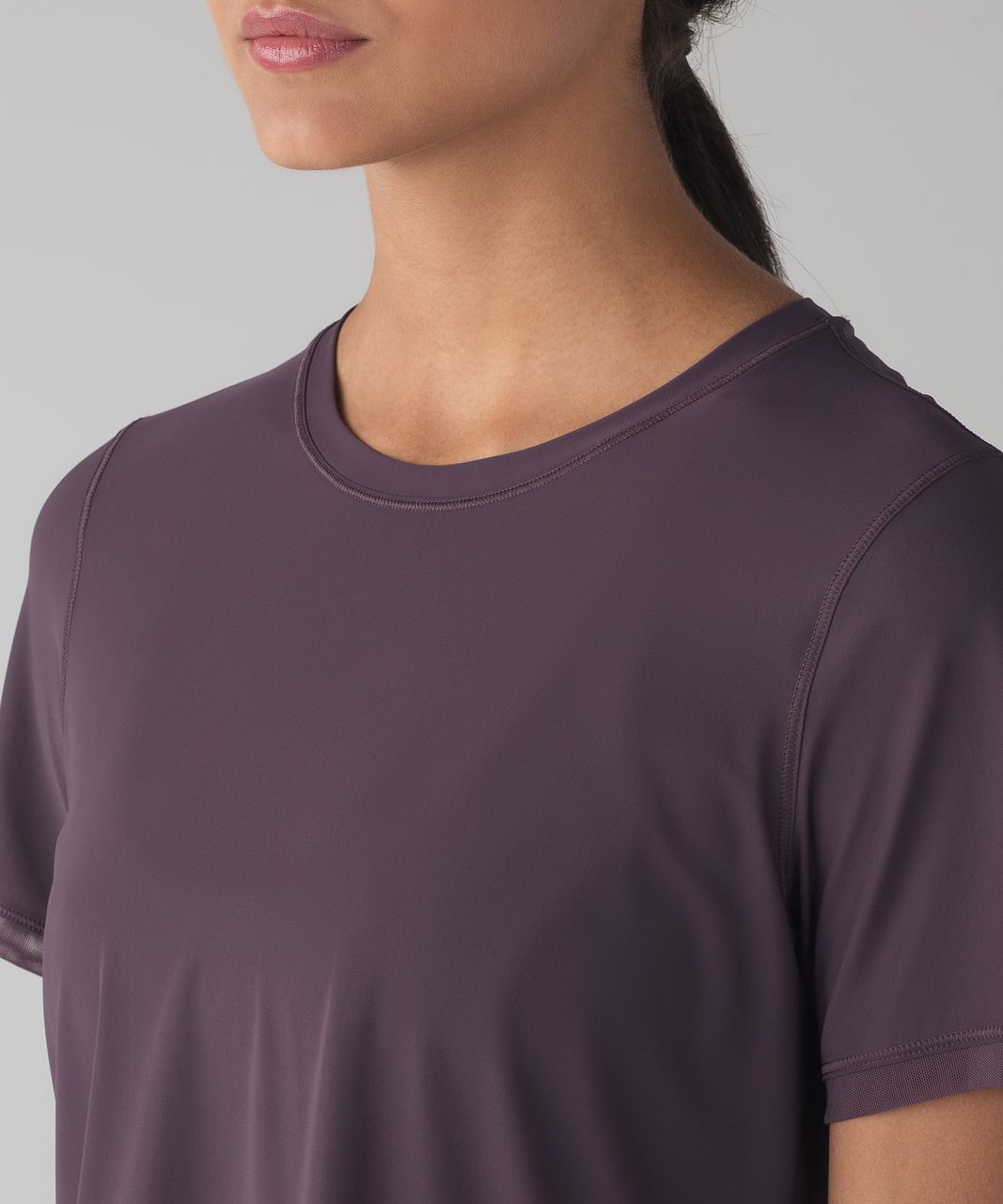 Lululemon Sole Training Short Sleeve (UV Protection) - Black Currant