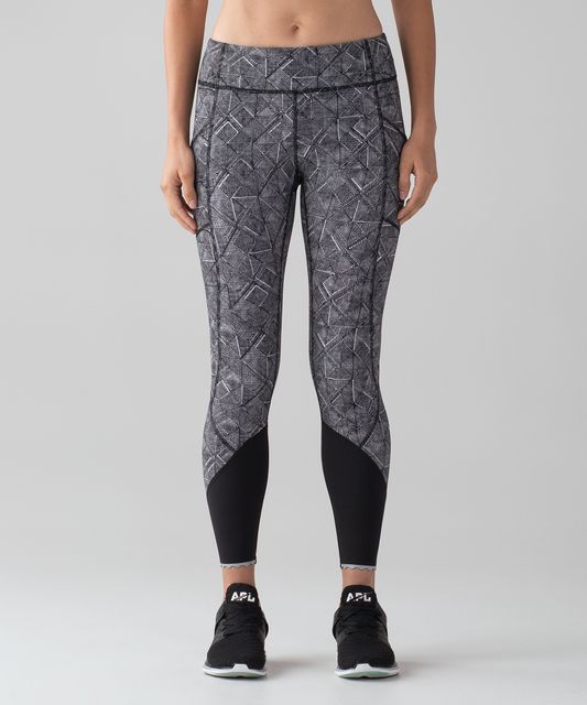 Lululemon Tight Stuff Tight •• Black & Reflective Size 6 - $108 - From  Morgan