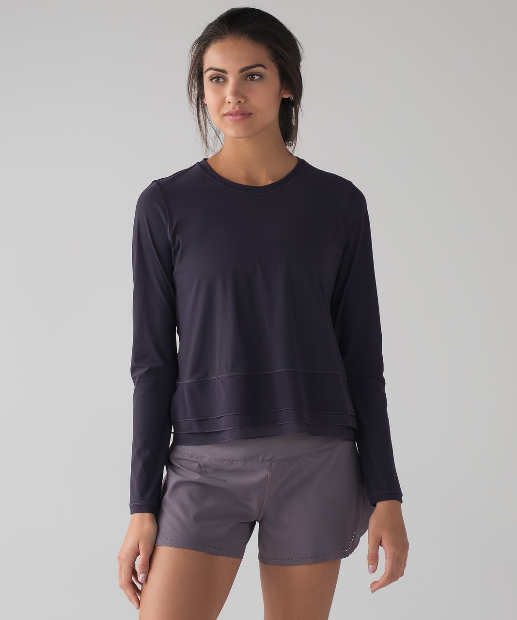 Lululemon Sole Training Long Sleeve (UV Protection) - Black Grape