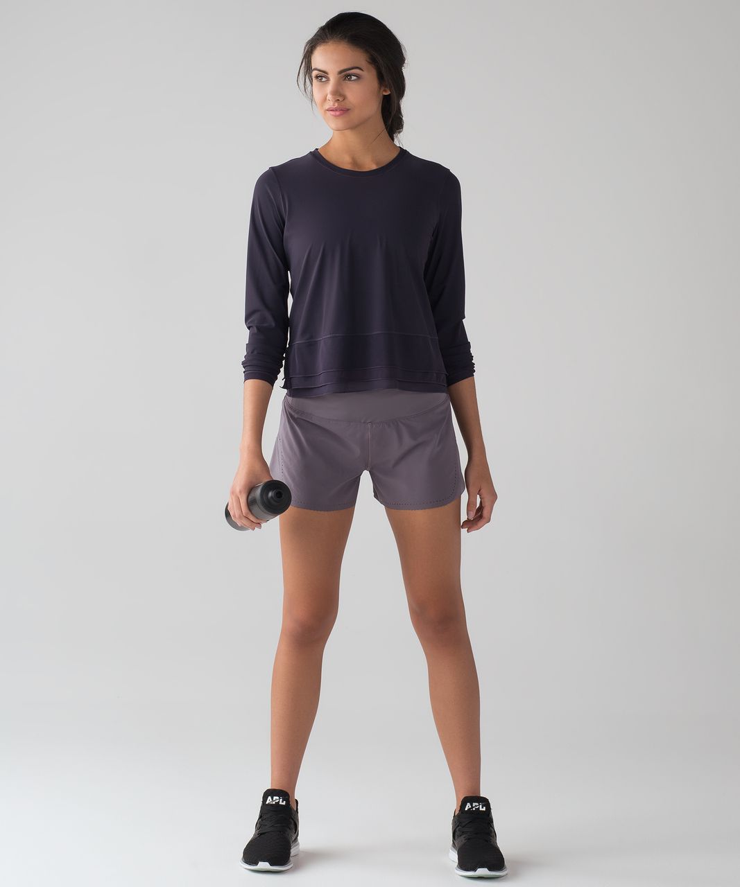 Lululemon Sole Training Long Sleeve (UV Protection) - Black Grape