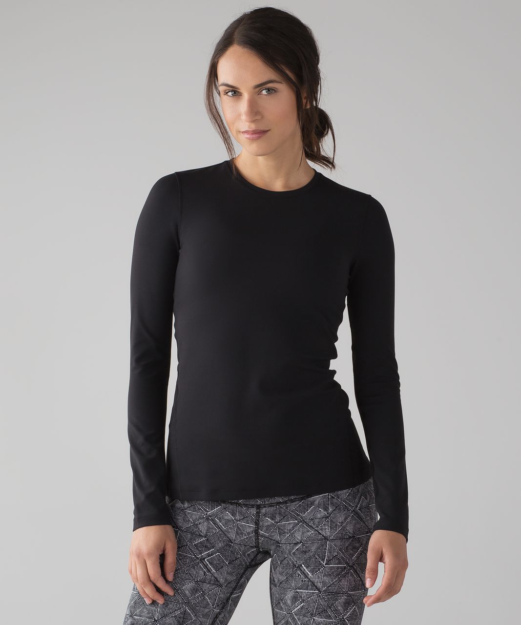 Lululemon Swiftly Speed Long Sleeve - Black / Black / Black - lulu fanatics