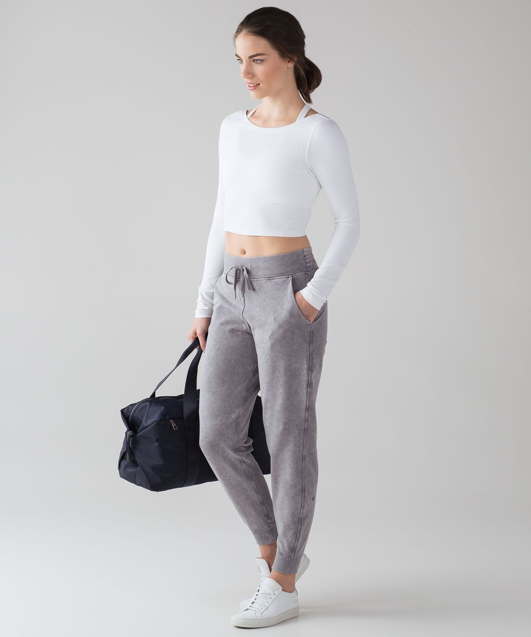 Lululemon Arise Cropped Long Sleeve - White