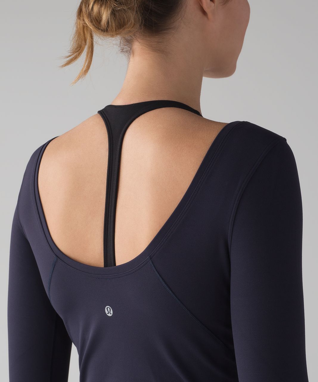 Lululemon Arise Cropped Long Sleeve - Midnight Navy