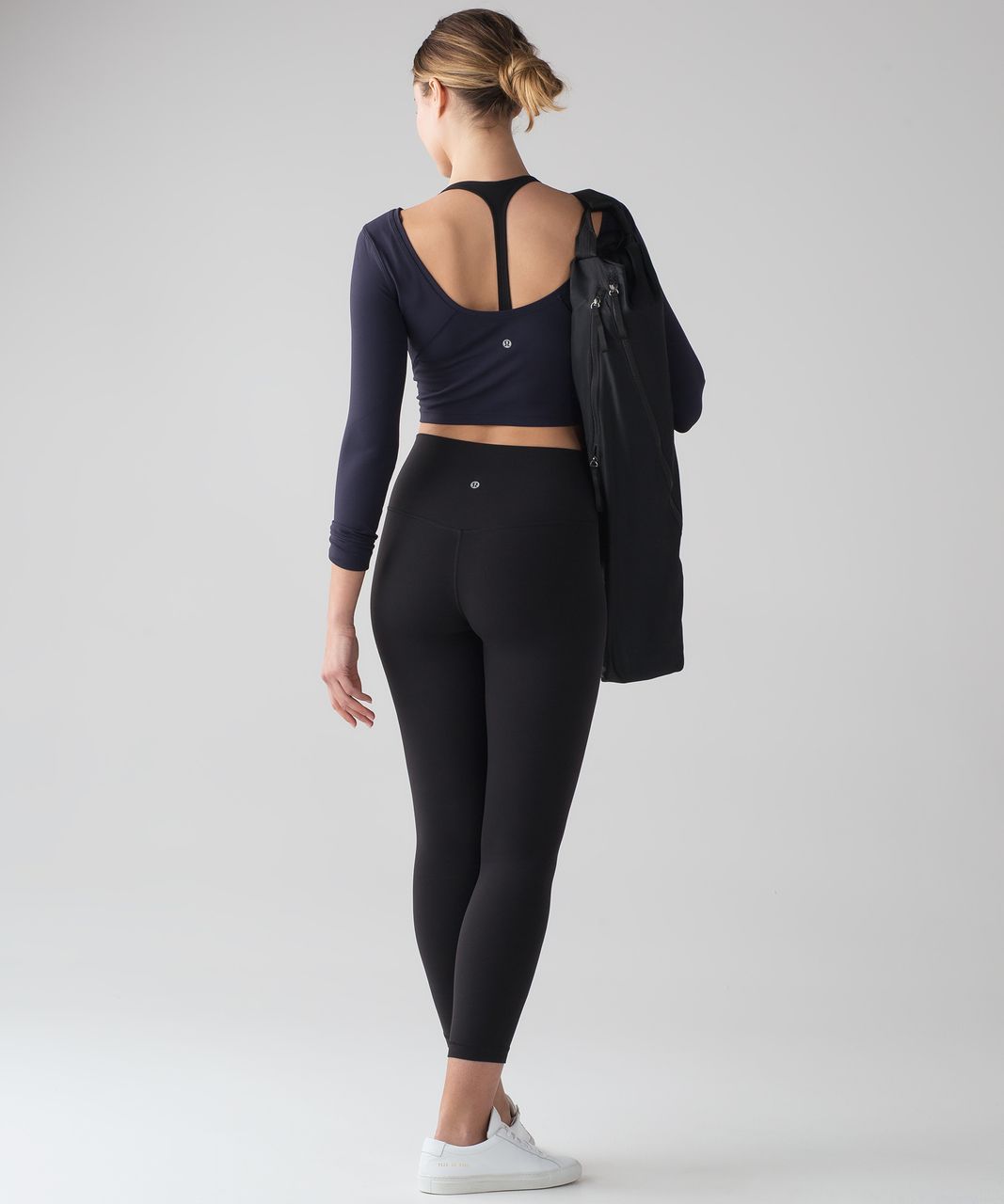 Lululemon Arise Cropped Long Sleeve - Midnight Navy