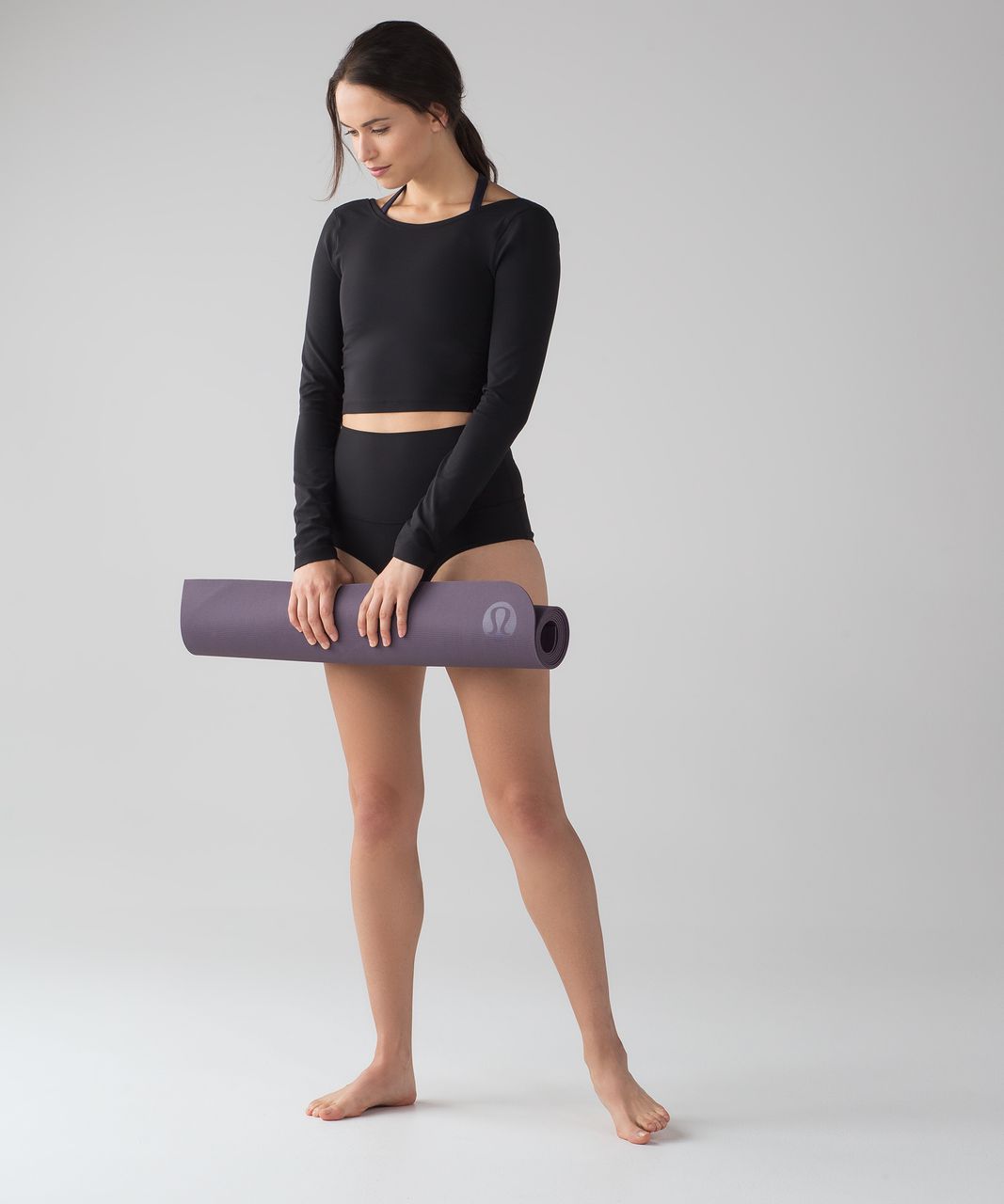 Lululemon Arise Cropped Long Sleeve - Black