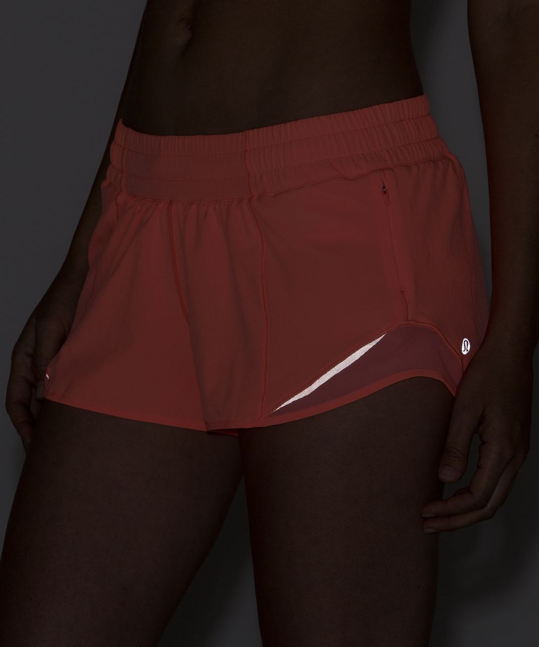 Lululemon Hotty Hot Short II (2.5) - Pop Orange - lulu fanatics