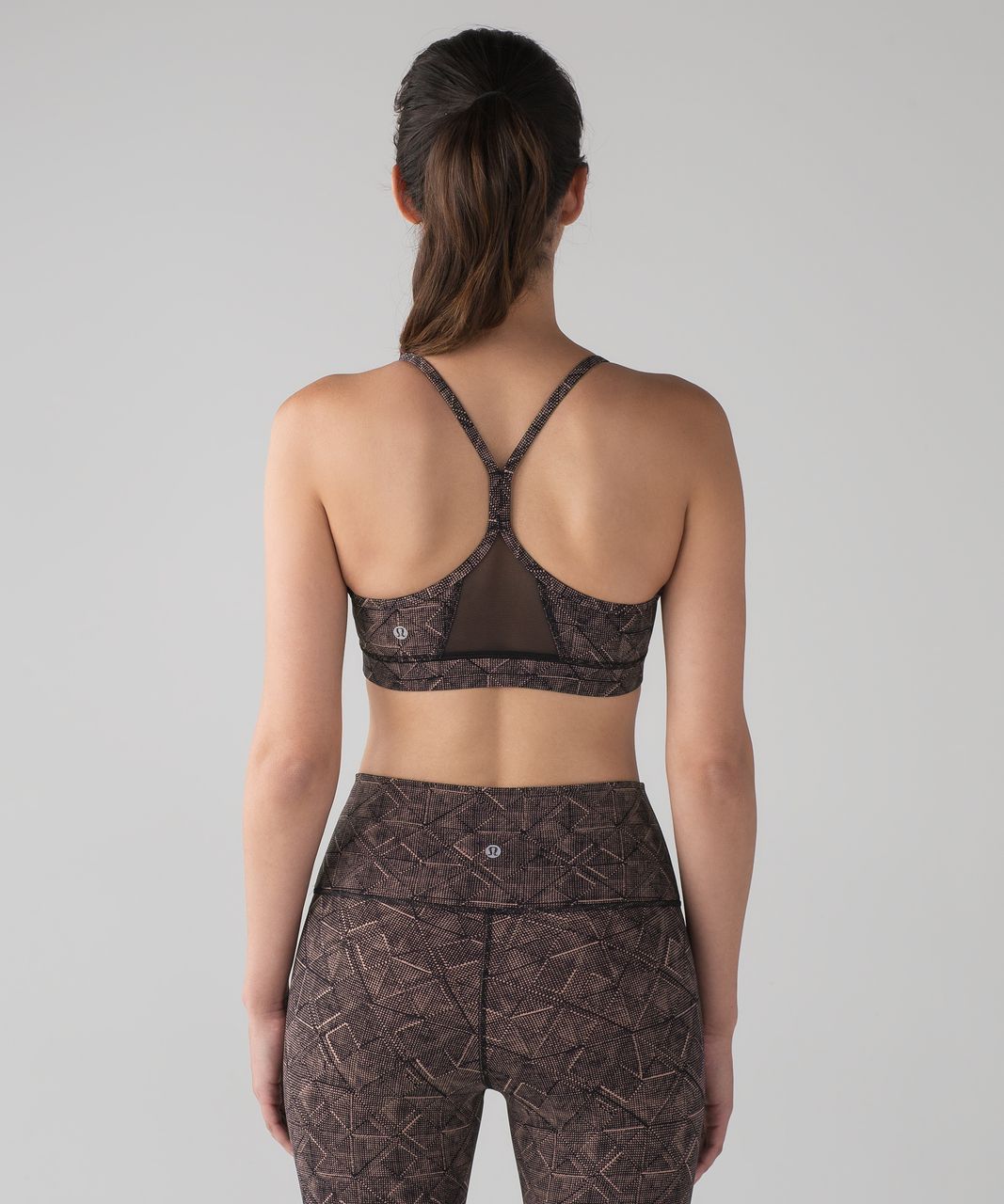 Lululemon Flow Y Bra IV (Full-On Luxtreme) - Formation Quicksand Black / Black