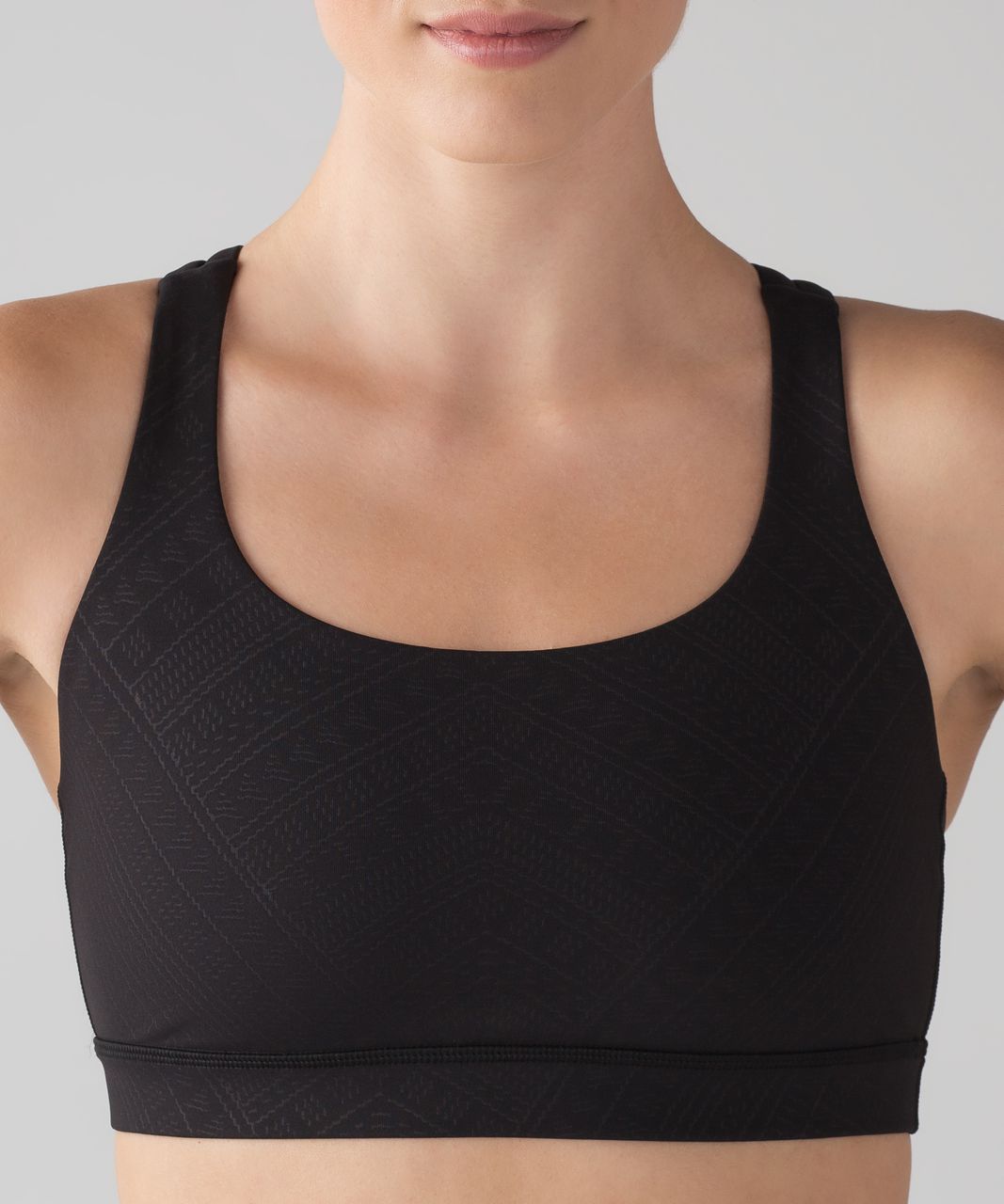 Lululemon Energy Bra - Adorned Emboss Energy Bra Black