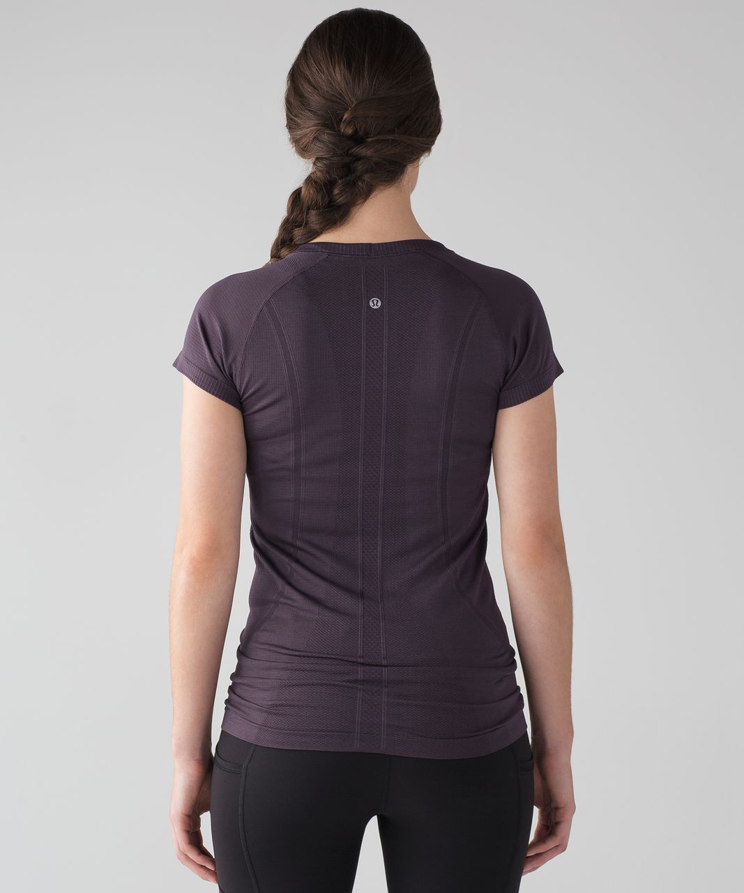 Lululemon Swiftly Tech Short Sleeve Crew - Black Currant / Black Currant