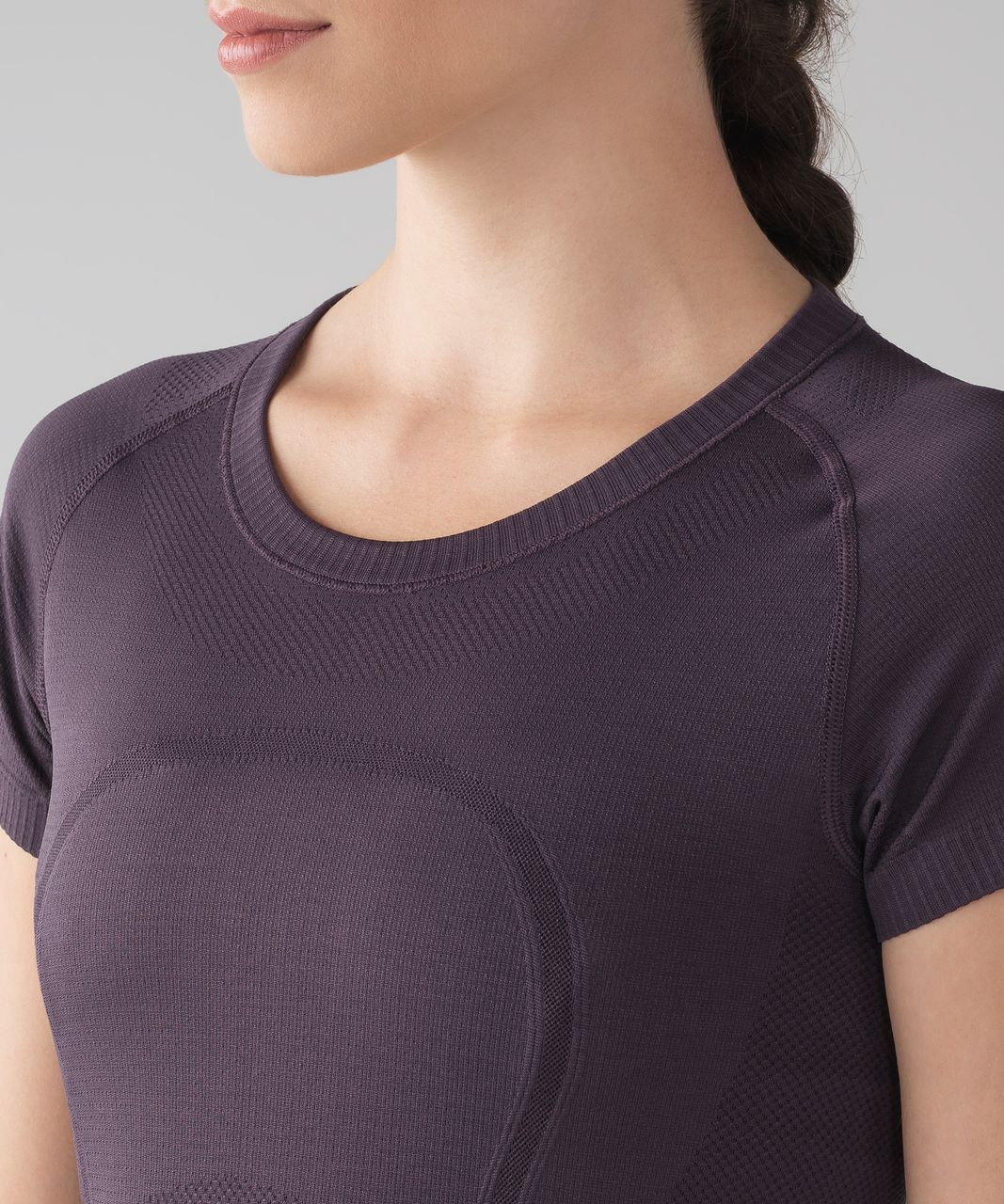 Lululemon Swiftly Tech Short Sleeve Crew - Black Currant / Black Currant