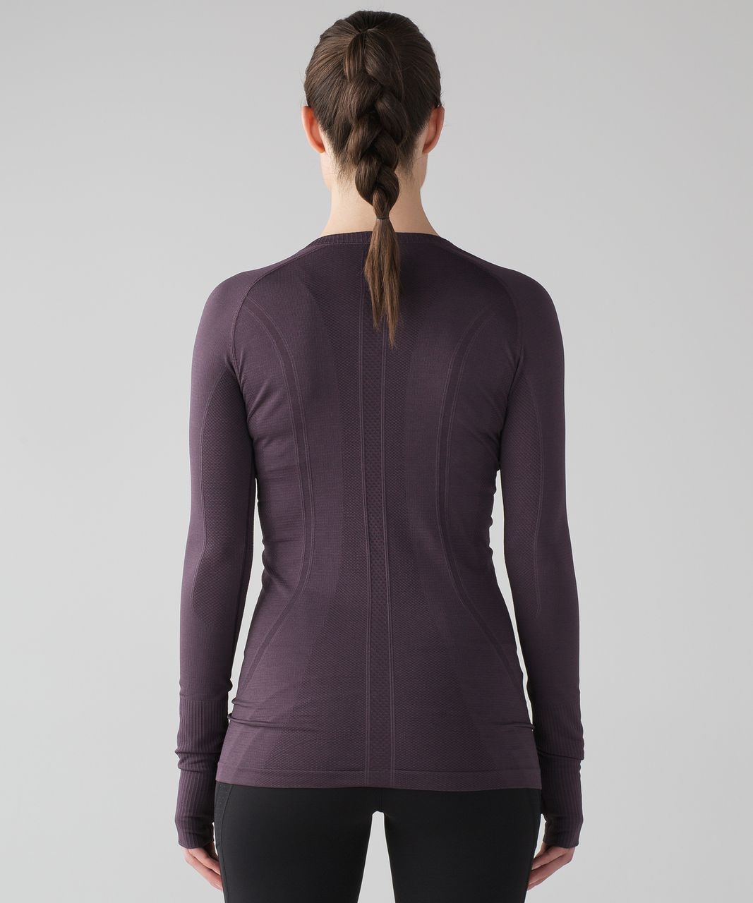 Lululemon Swiftly Tech Long Sleeve Crew - Black Currant / Black Currant