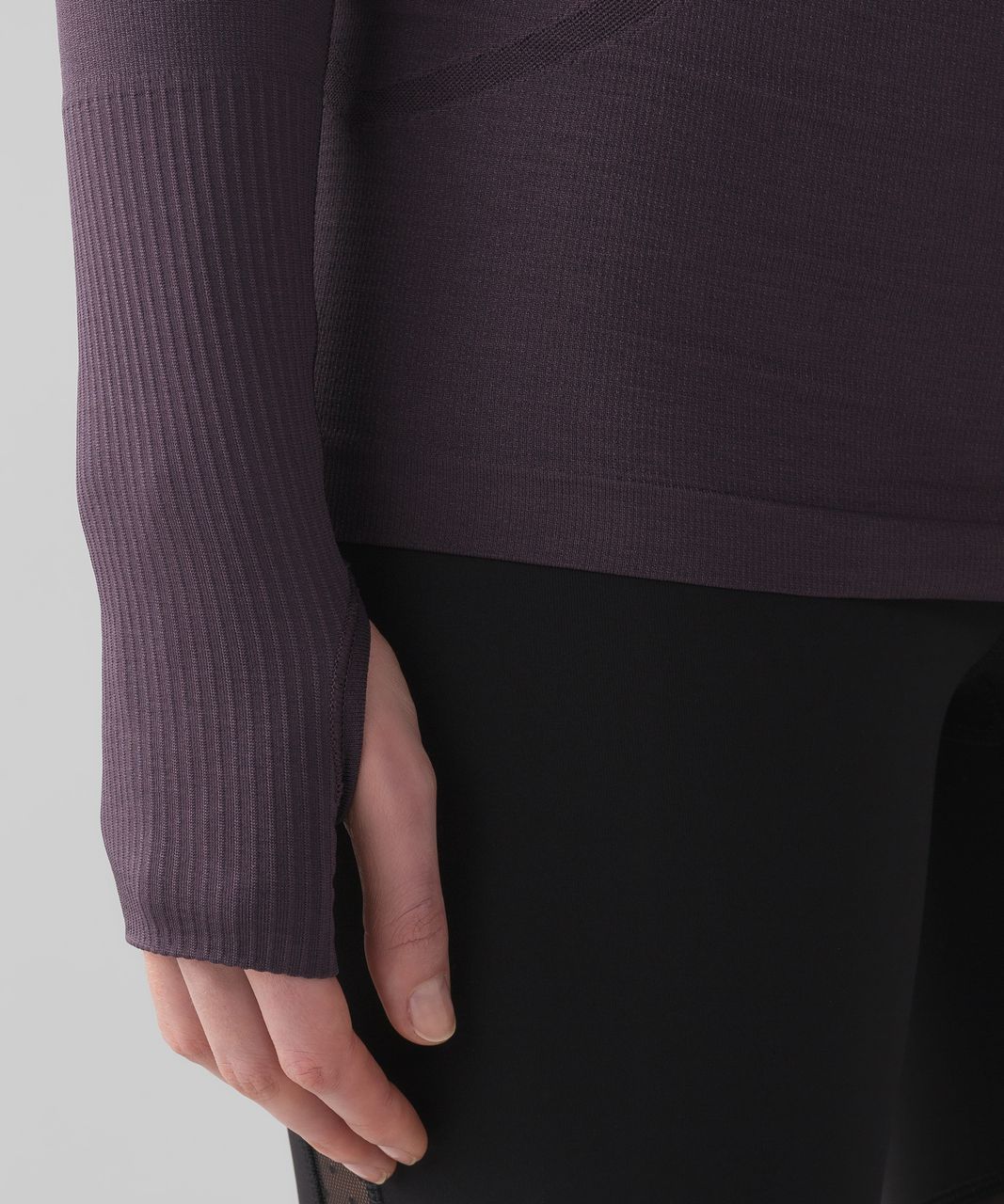 Lululemon Swiftly Tech Long Sleeve Crew - Black Currant / Black Currant