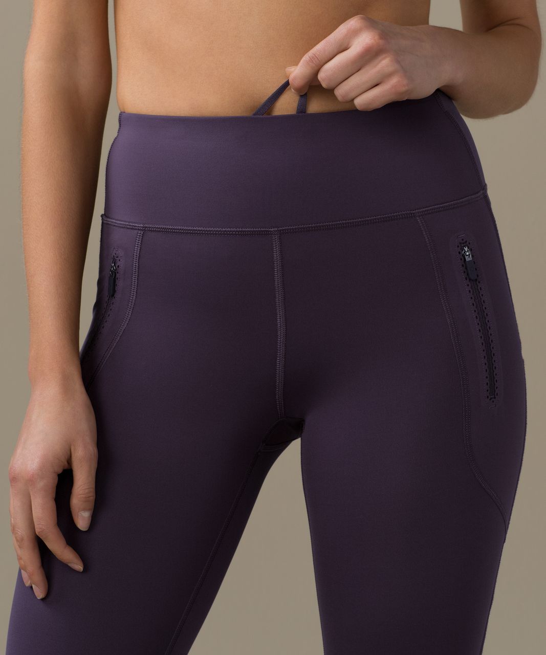 Lululemon Invigorate High-Rise Tight 25 - Heathered Black Currant - lulu  fanatics