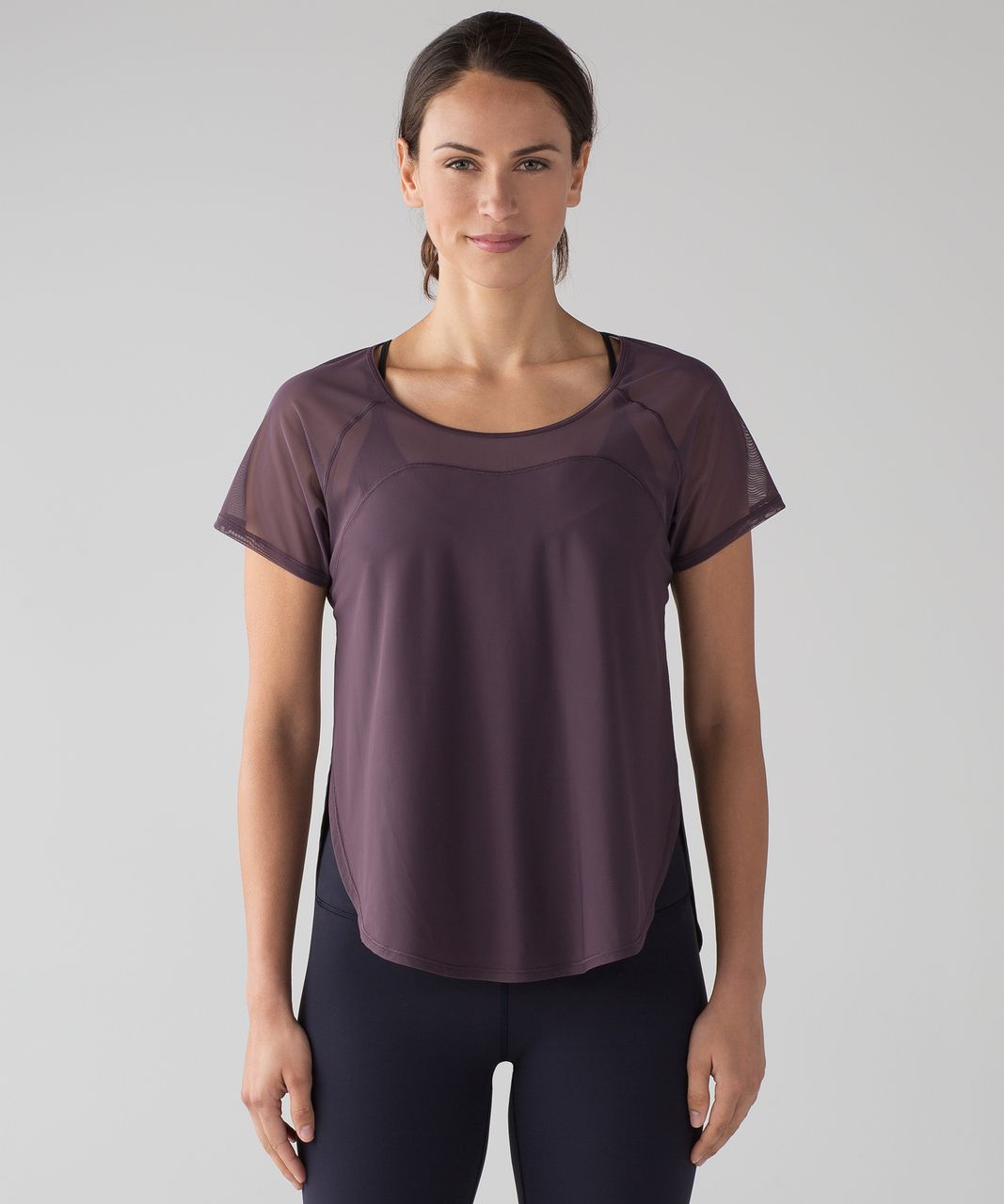 Lululemon Anew Short Sleeve Tee - Black Currant