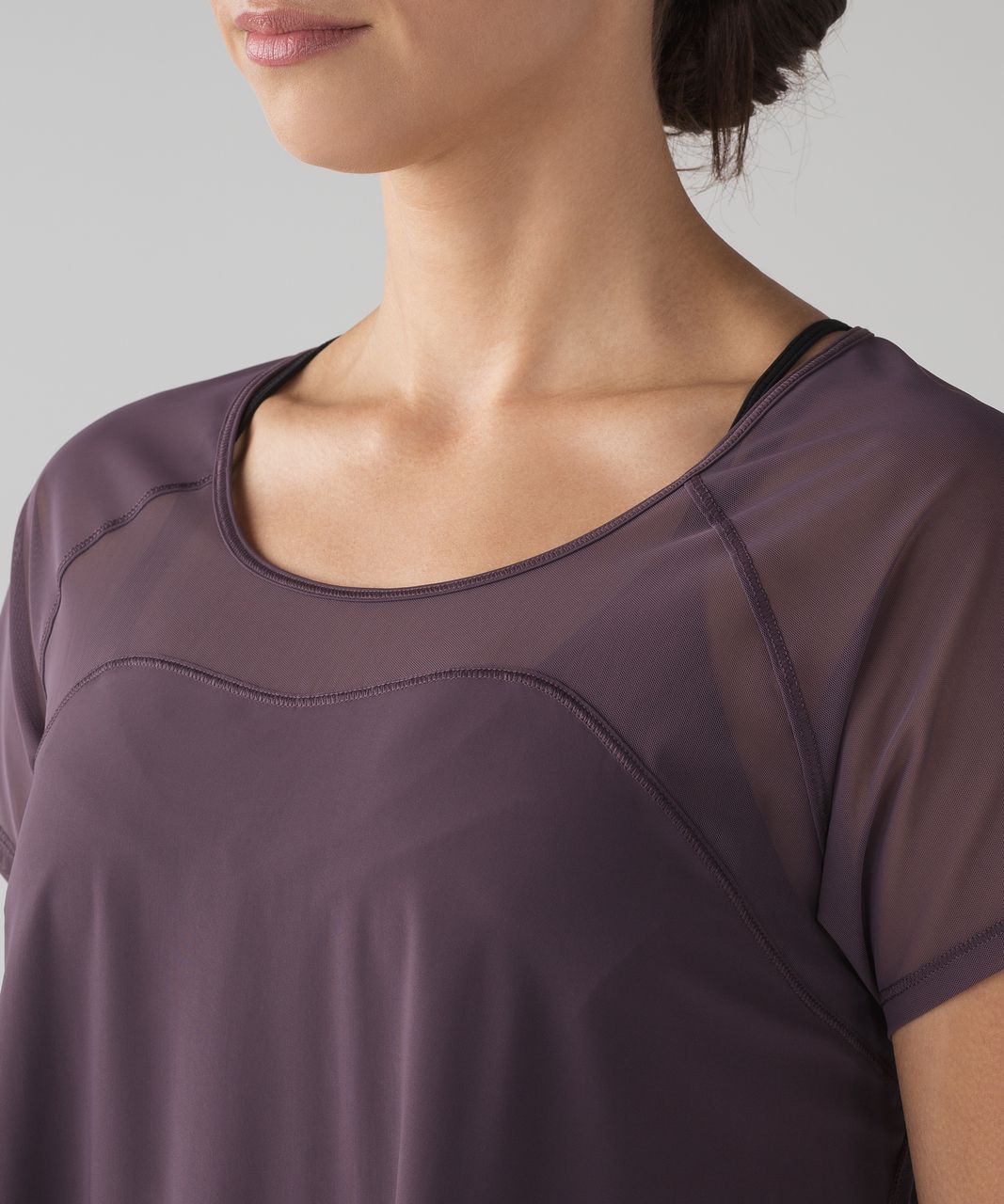 Lululemon Anew Short Sleeve Tee - Black Currant