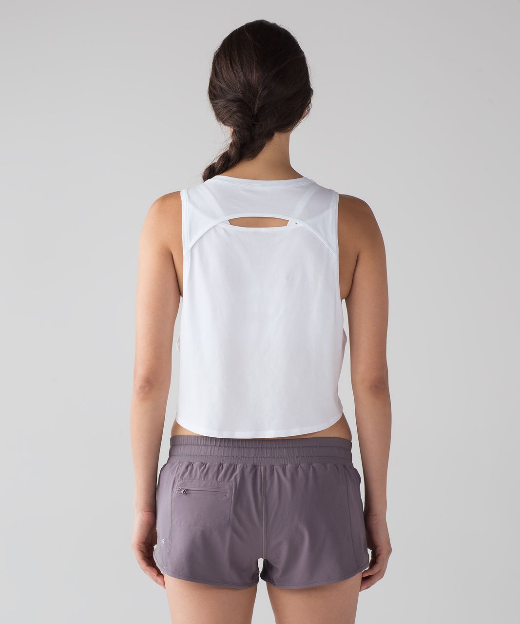 Lululemon Cut Back Crop Tank - Black (First Release) - lulu fanatics