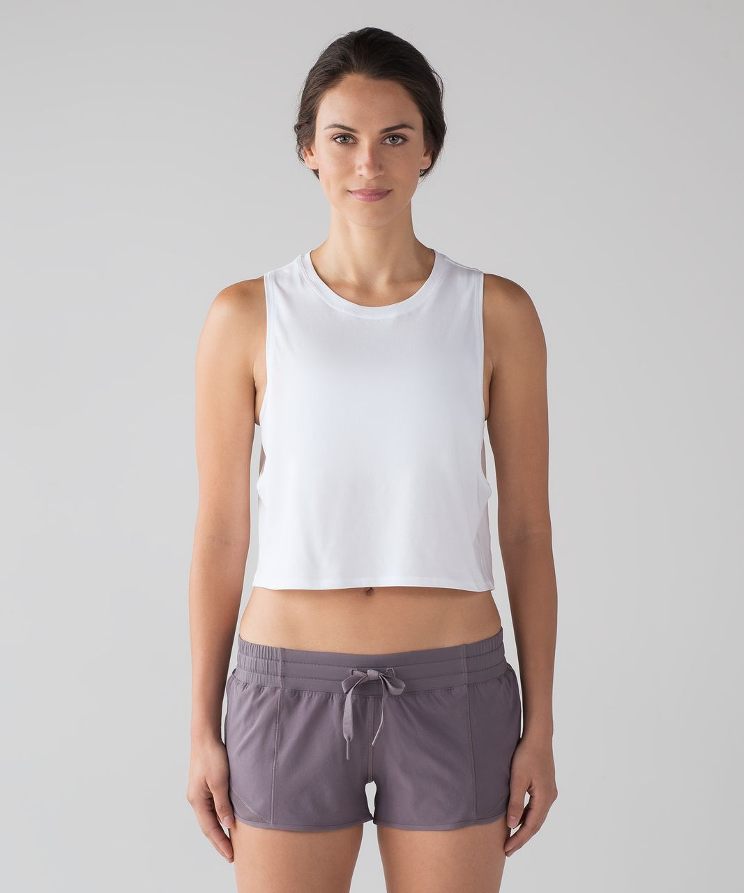 Lululemon Cut Back Crop Tank - White (First Release)