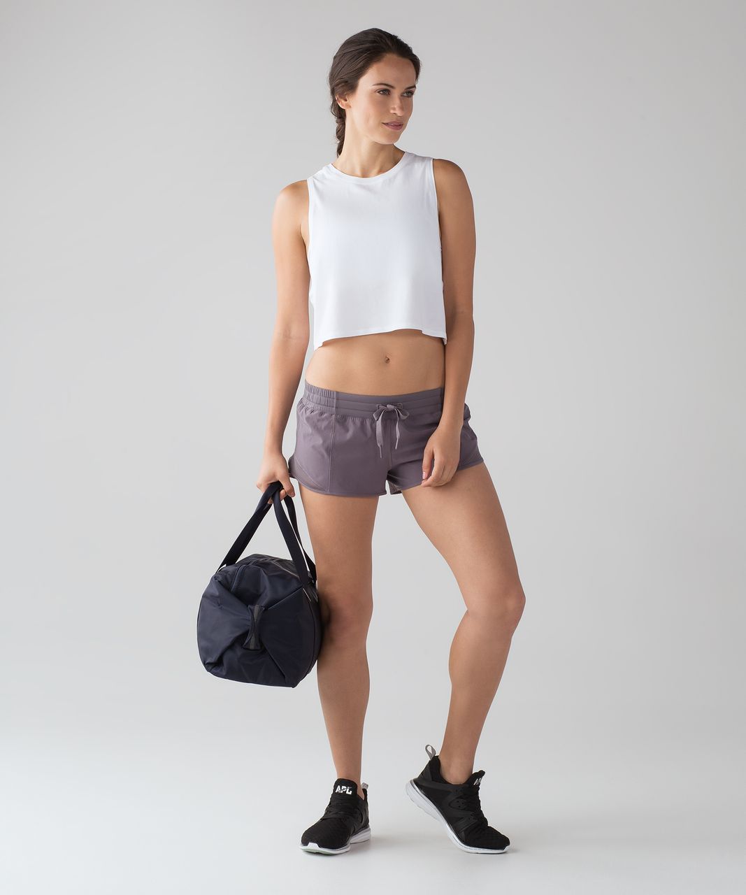 Lululemon Cut Back Crop Tank - White (First Release)