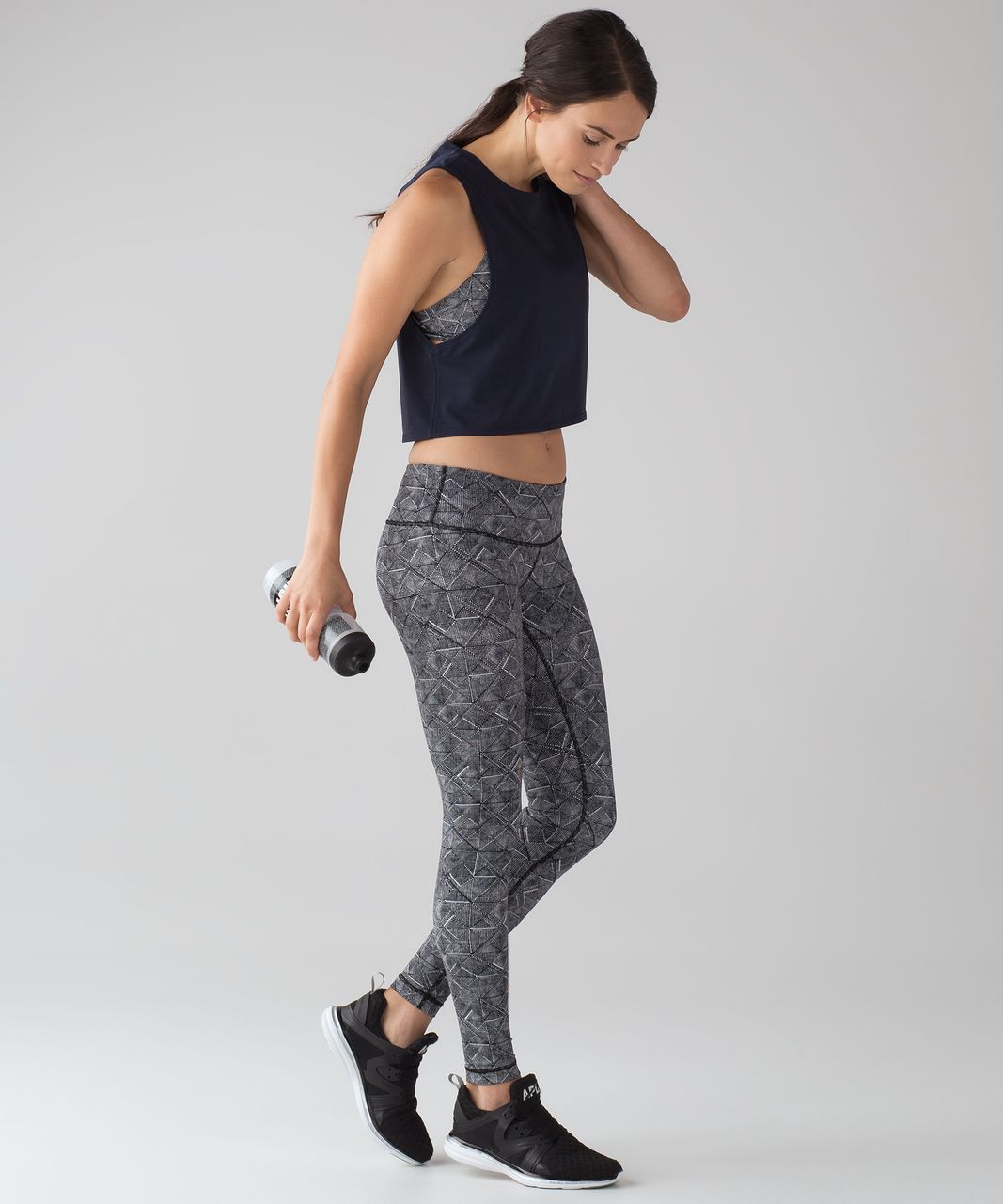 Lululemon Cut Back Crop Tank - Midnight Navy