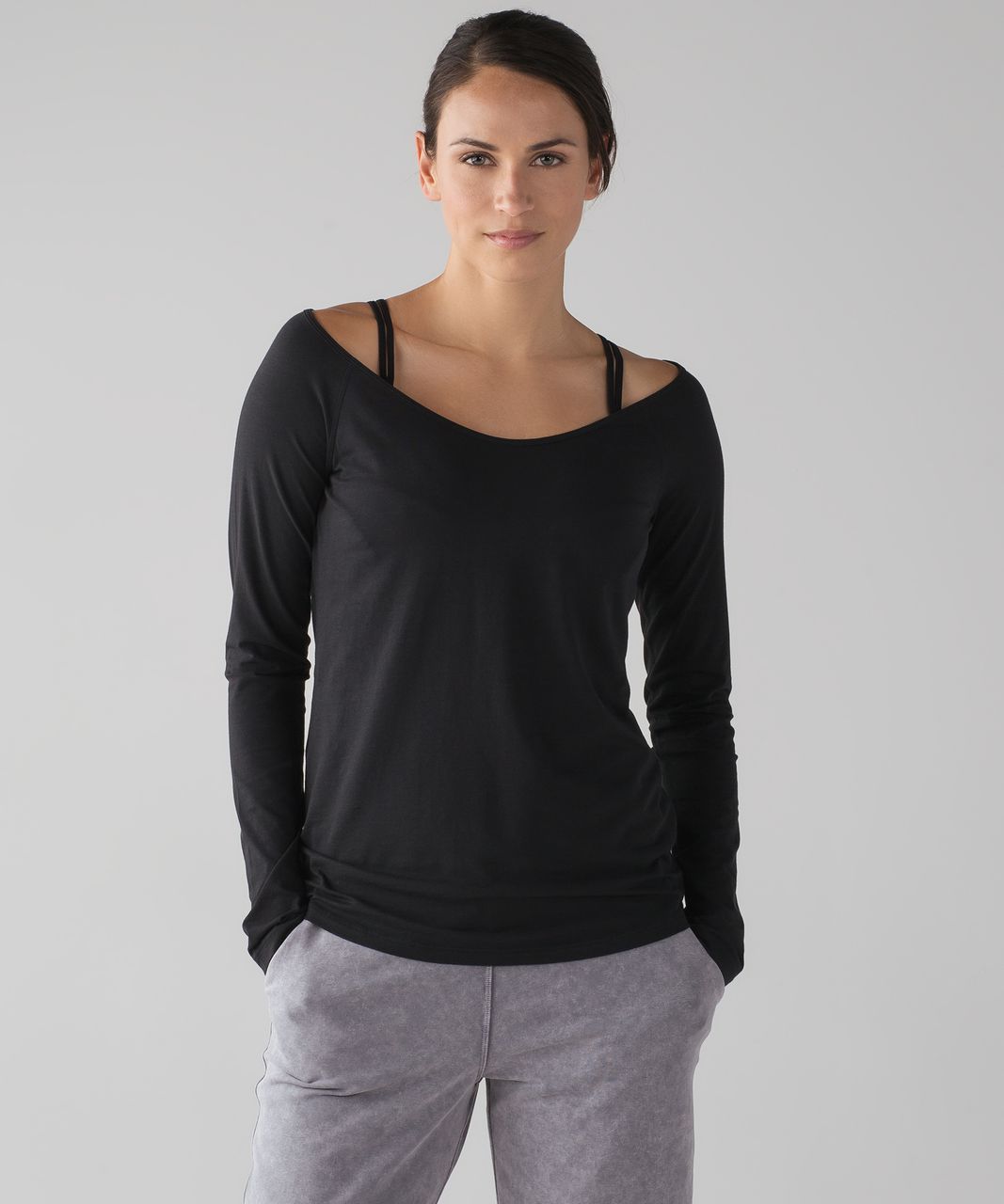 Lululemon Cardero Long Sleeve Tee - Black