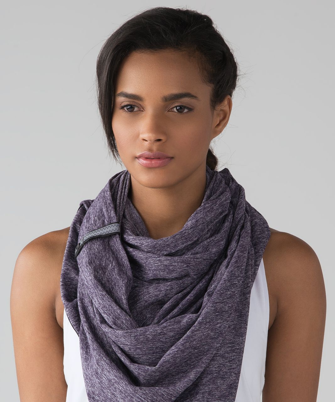 Lululemon Vinyasa Scarf (Rulu) - Heathered Black Grape - lulu fanatics