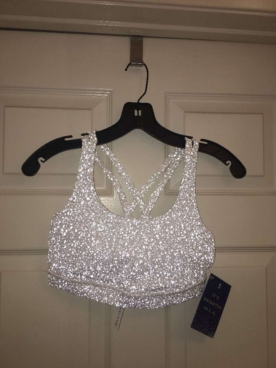 Lululemon Energy Bra *Splatter - White - lulu fanatics