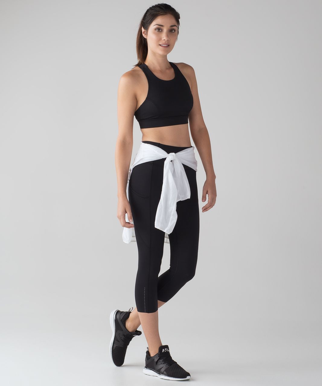 Lululemon Fast & Free Bra (Nulux) - Soundwave Alpine White Black - lulu  fanatics