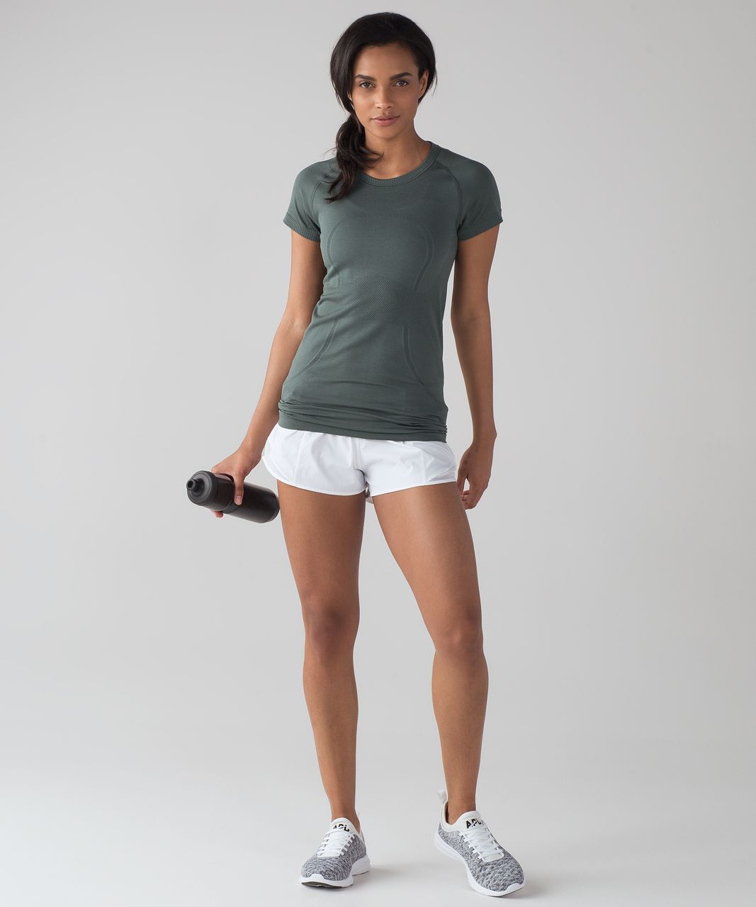 Lululemon Swiftly Tech Short Sleeve Crew - Dark Forest / Dark Forest - lulu  fanatics