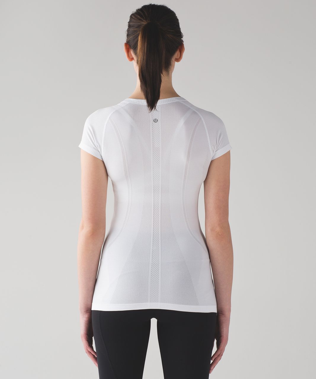 Lululemon Swiftly Tech Short Sleeve 2.0 - White / White / Black - lulu  fanatics