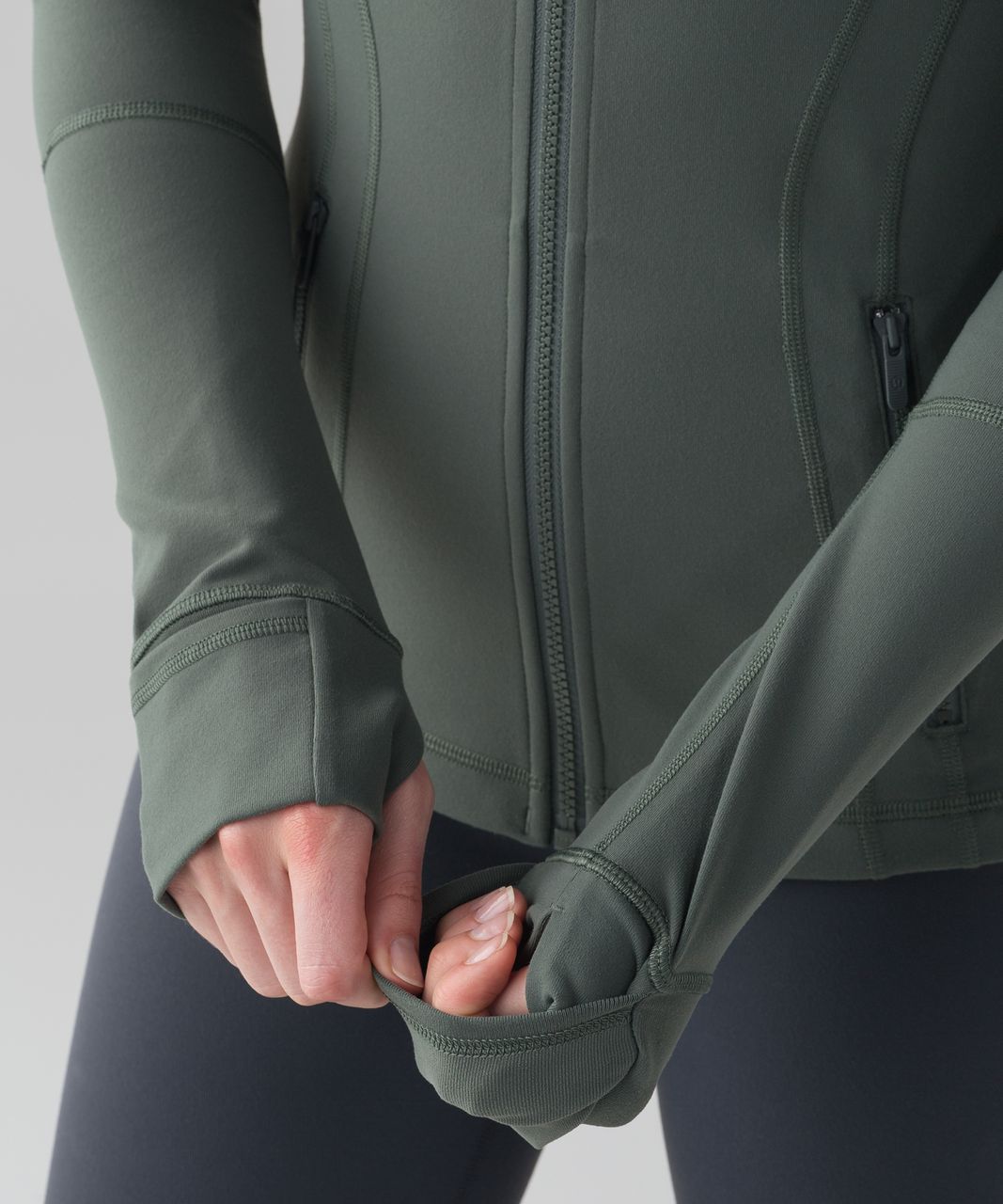 Track Define Jacket *Luon - Dark Forest/Gold - 2 at Lululemon