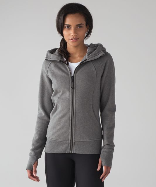 Lululemon Scuba Hoodie *Stripe - White Heathered Blurred Grey Classic ...