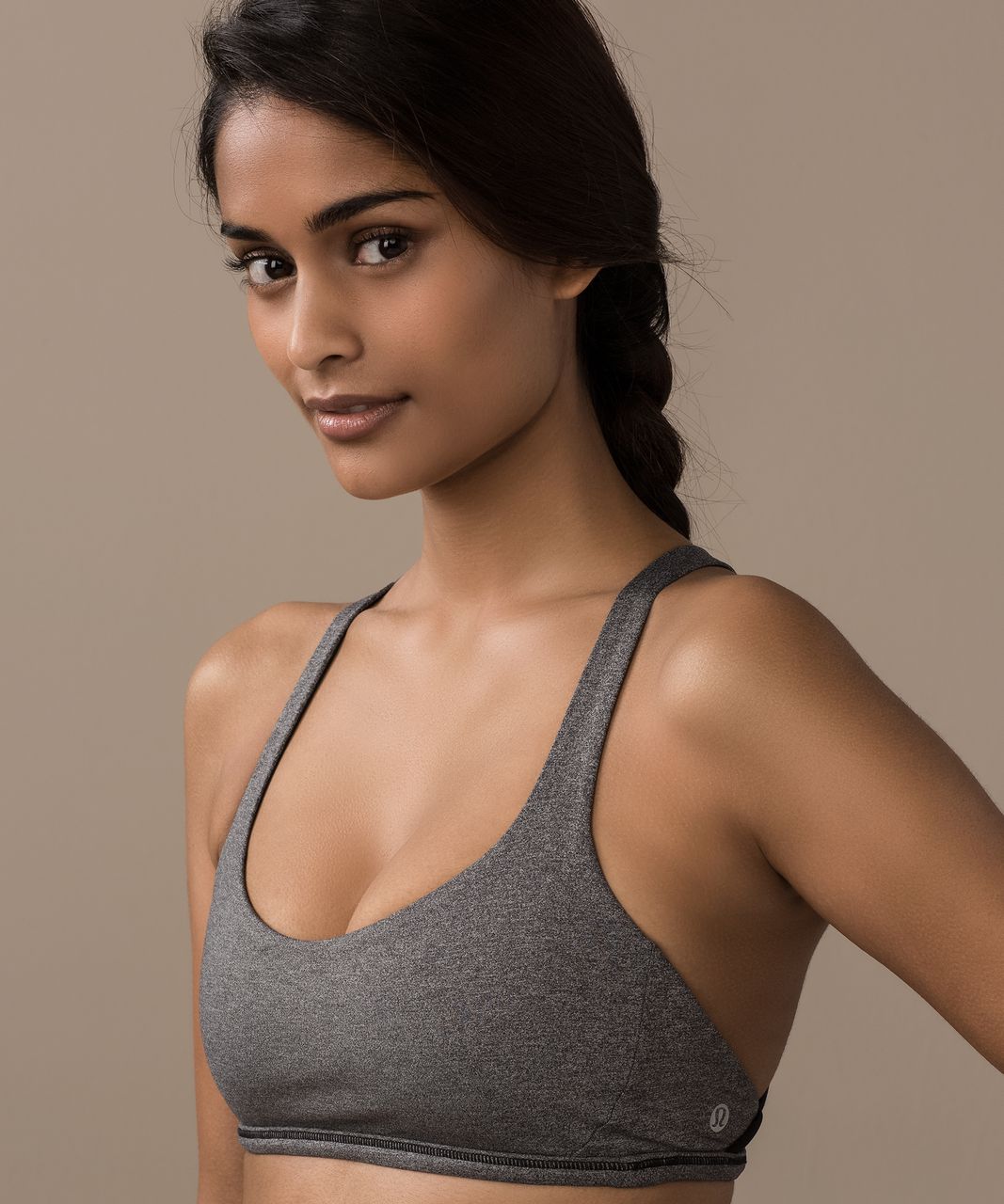 Lululemon Free To Be Zen Bra - Heathered Black / Black