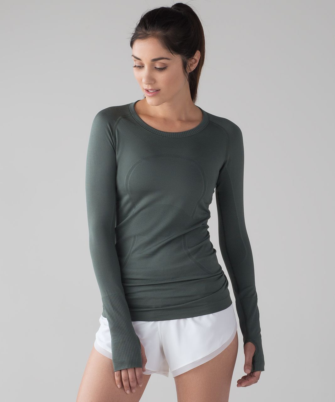 Lululemon Swiftly Tech Long Sleeve Crew - Dark Forest / Dark Forest