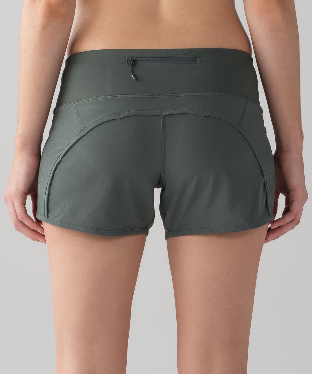 Lululemon Run Times Short (4-way Stretch 4") - Dark Forest