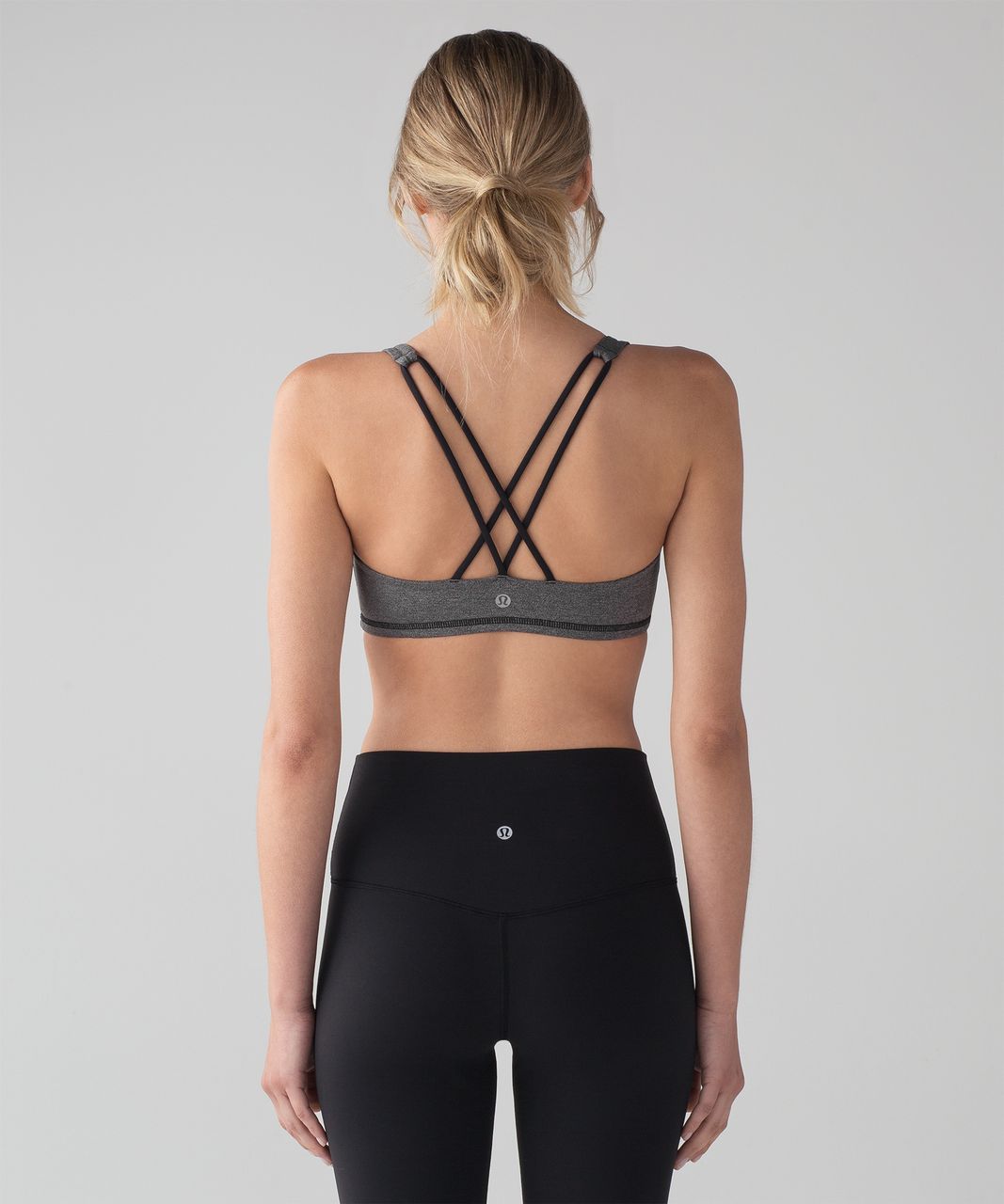 Lululemon Free To Be Bra - Heathered Black / Black