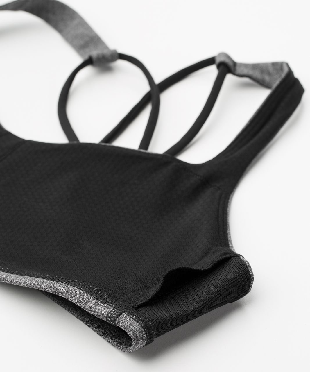 Lululemon Free To Be Bra - Heathered Black / Black