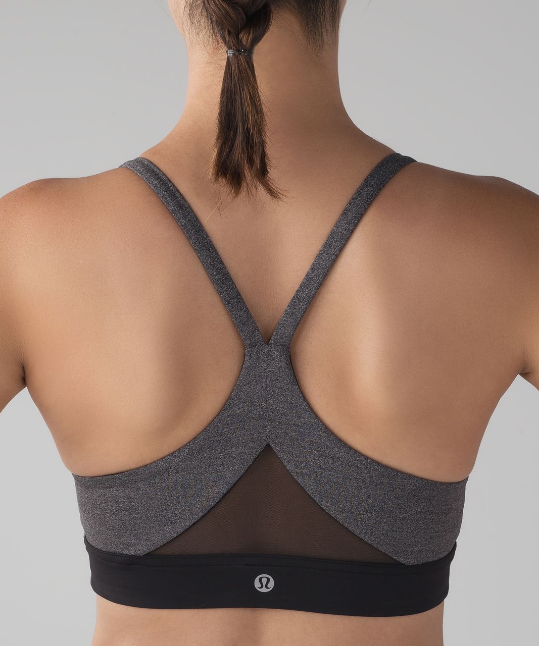 Lululemon Train Times Bra - Heathered Black / Black