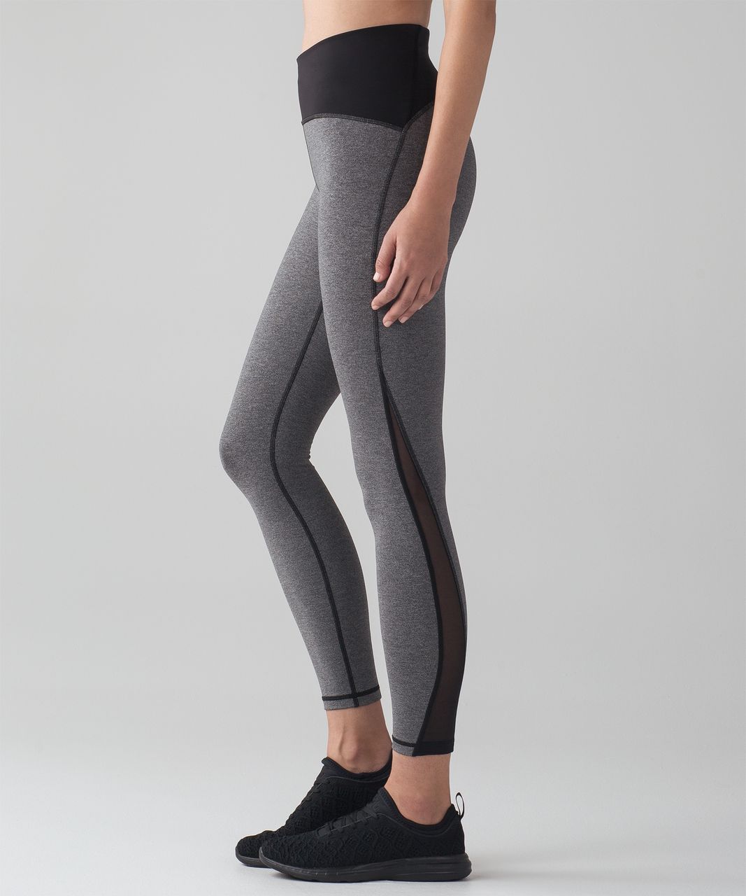 Lululemon Train Times 7/8 Pant *25" - Heathered Black / Black