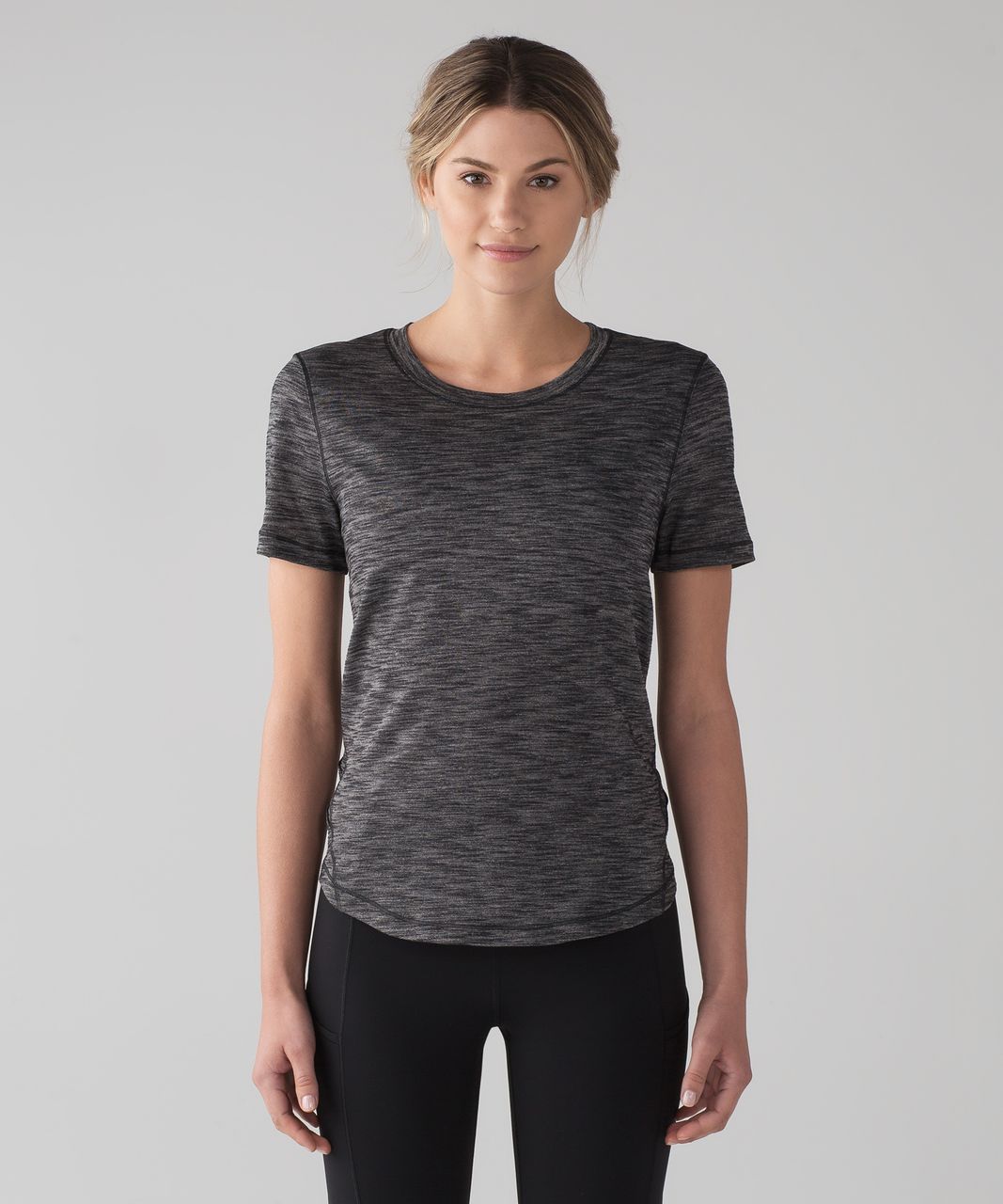 Lululemon Long Distance Short Sleeve - Heathered Black (First Release)