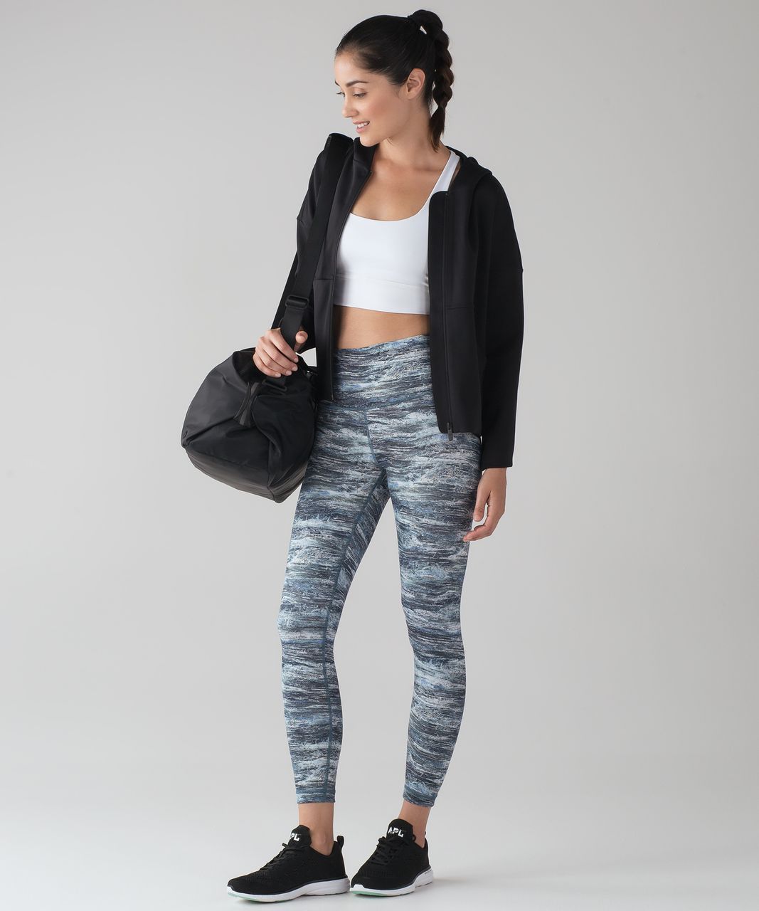 Lululemon Wunder Under Hi-Rise 7/8 Tight (Full-On Luxtreme 25) - Aerial  Drift Multi Black - lulu fanatics