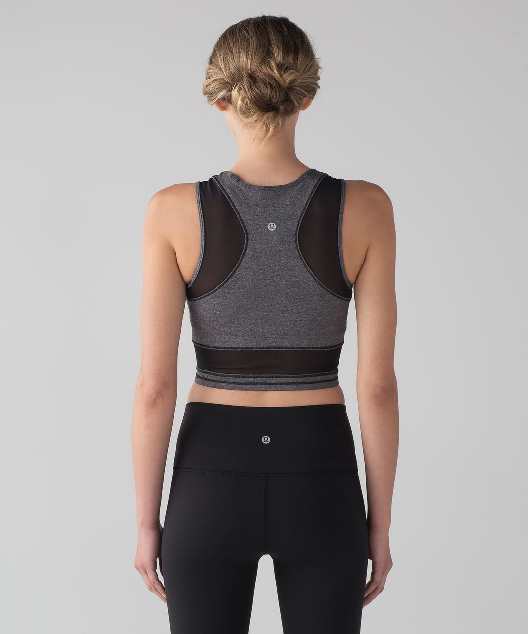 Lululemon Keep It Cropped Tank - Heathered Black