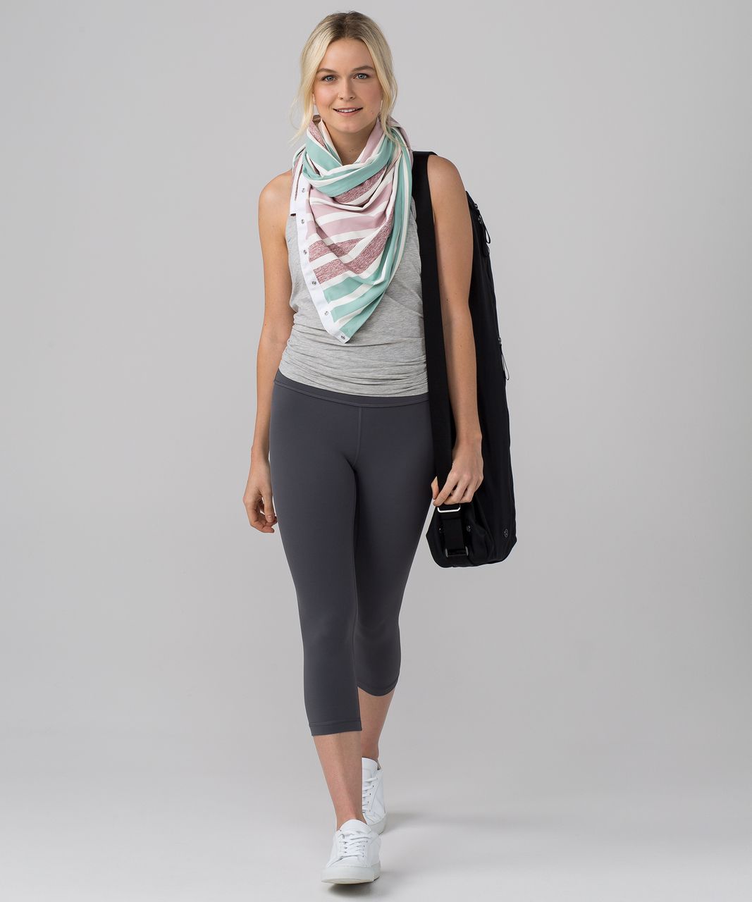 Lululemon Vinyasa Scarf (Rulu) - Triplet Twin Stripe Heathered Angel Wing Multi