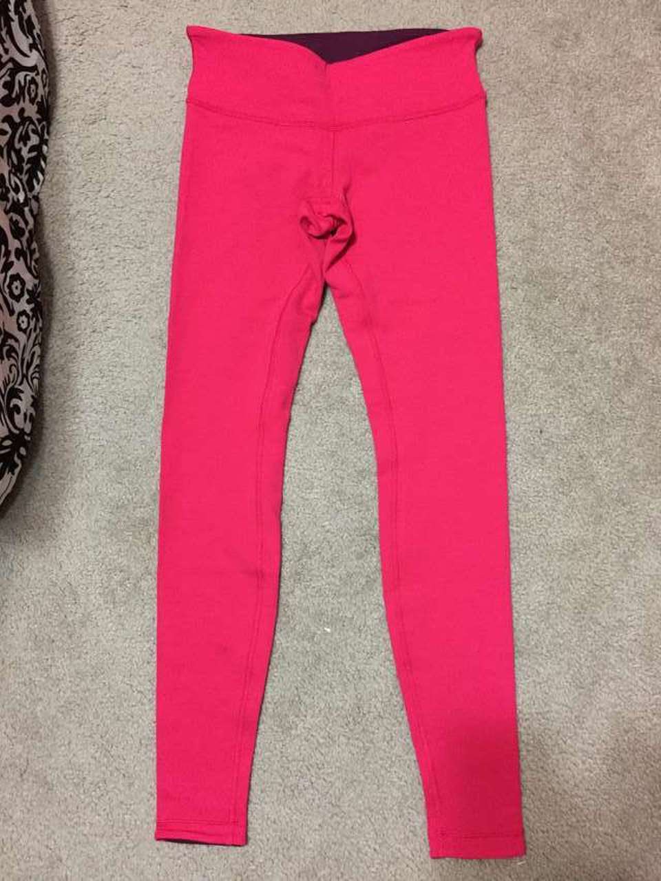 Lululemon Wunder Under 7/8 Tight size 12 So Merlot NWT Red Pink Luon Yoga  Pant